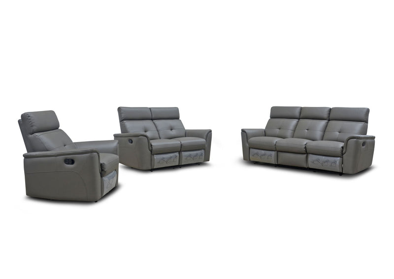8501 - Sofa With 2 Manual Recliners
