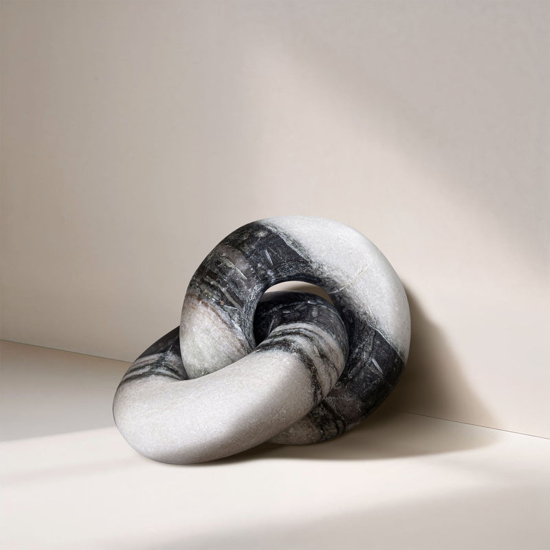 Knot Panda Marble Decorative Knot