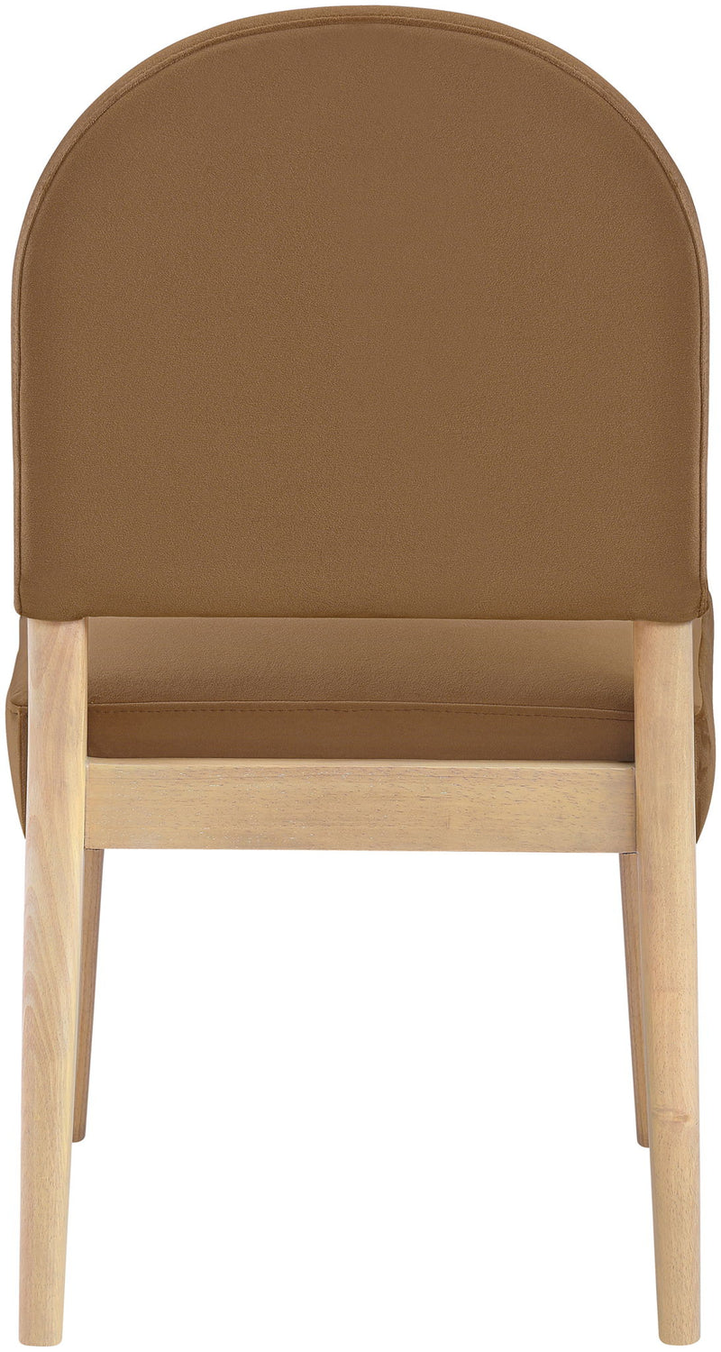 Varinelle Saddle Velvet Performance Fabric Upholstered Dining Chair