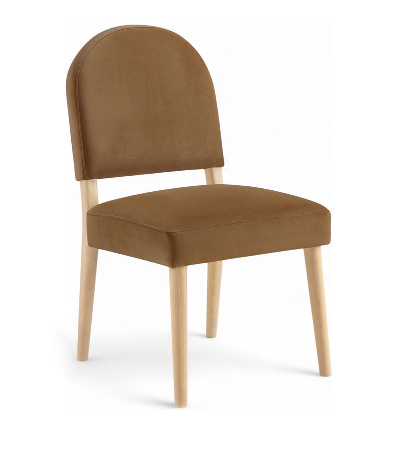 Varinelle Saddle Velvet Performance Fabric Upholstered Dining Chair