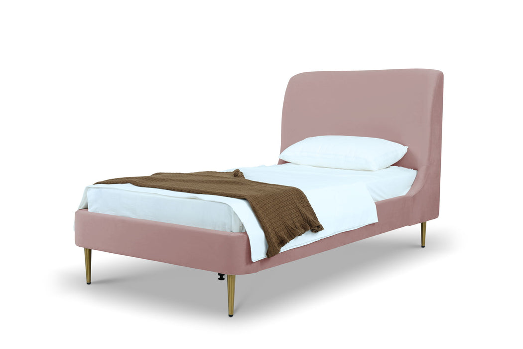 Manhattan Heather - Bed With Gold Legs