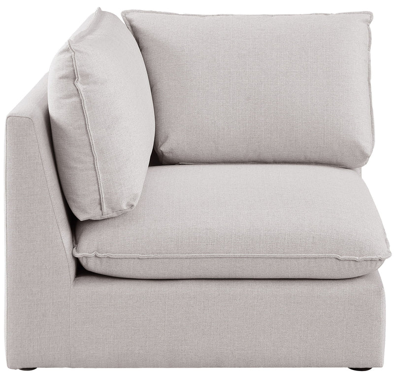 Mackenzie Linen Textured Fabric Upholstered Modular Corner Chair