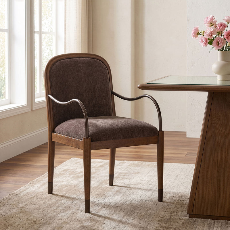 Cambria - Fabric Upholstered Dining Arm Chair
