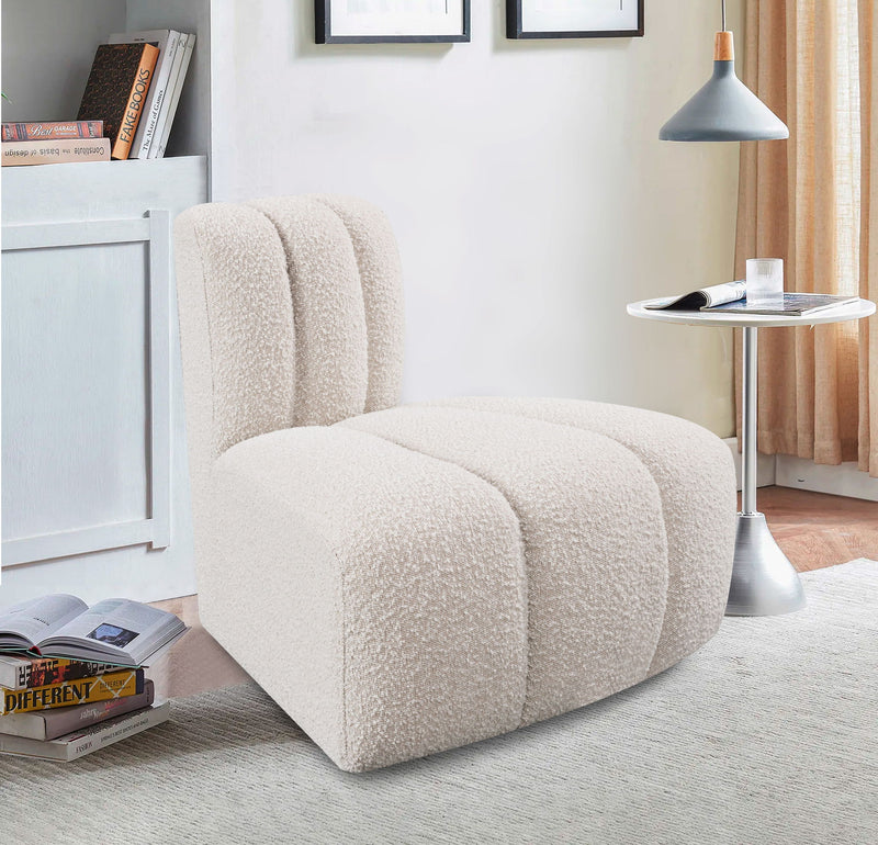 Arc - Boucle Fabric Reverse Corner