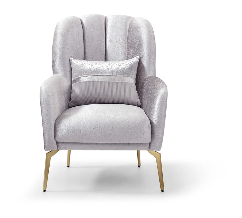 Eaton - Chair - Shiny Silver