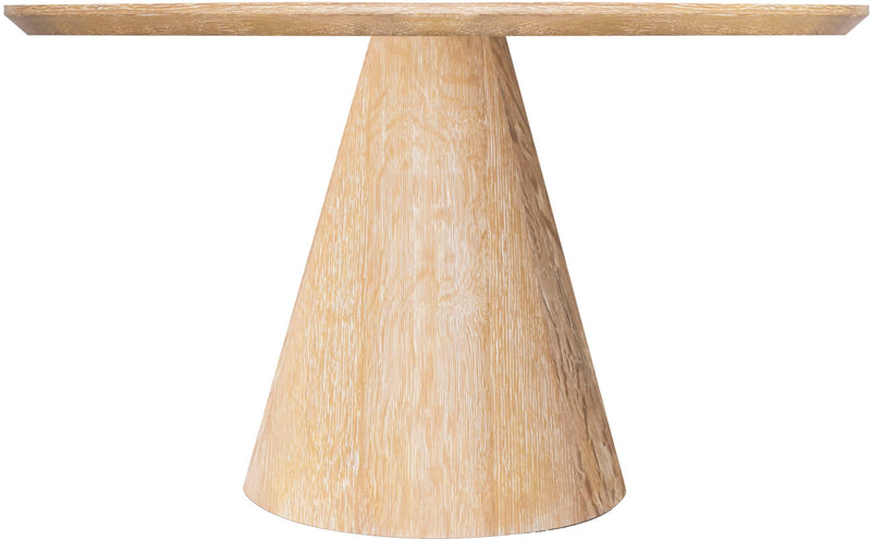 Linette 52" White Oak Wood Dining Table