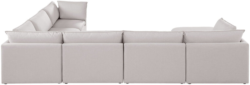 Mackenzie Linen Textured Fabric Upholstered Modular Sectional