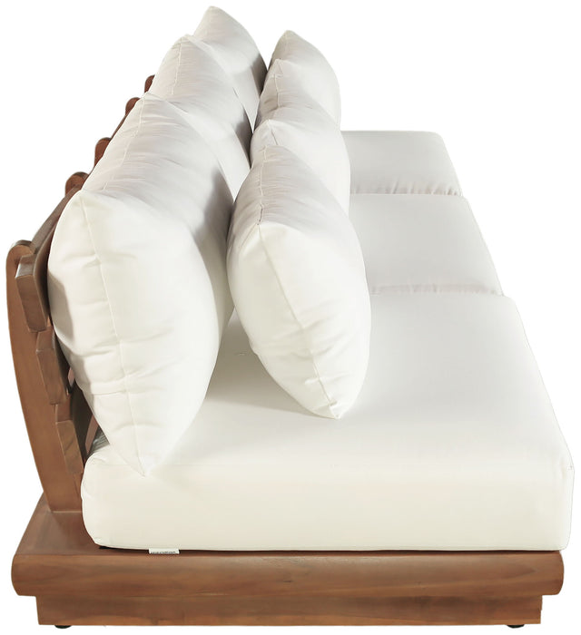 Mirella - 3 Piece Water Resistant Fabric Upholstered Outdoor Patio Modular Sofa