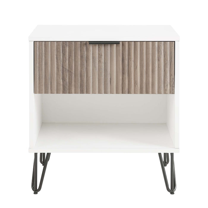 Manhattan Dumbo - Nightstand With White Frame