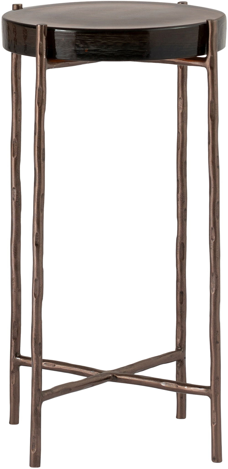 Vetra - Iron Base Bunching End Table - Bronze
