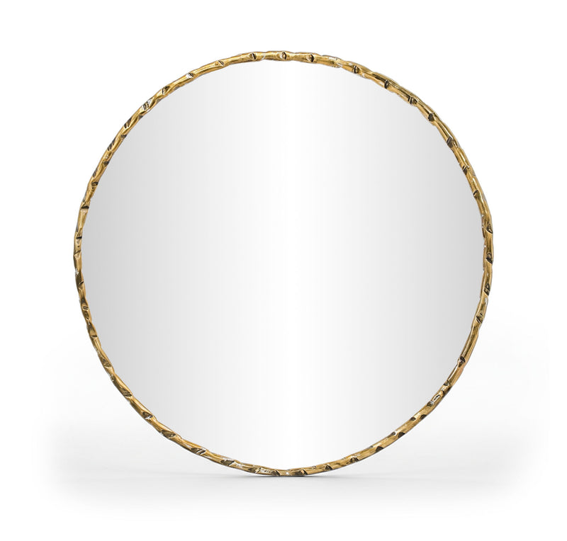 Hammer - Round Iron Mirror