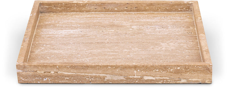 Barletta Natural Square Travertine Tray