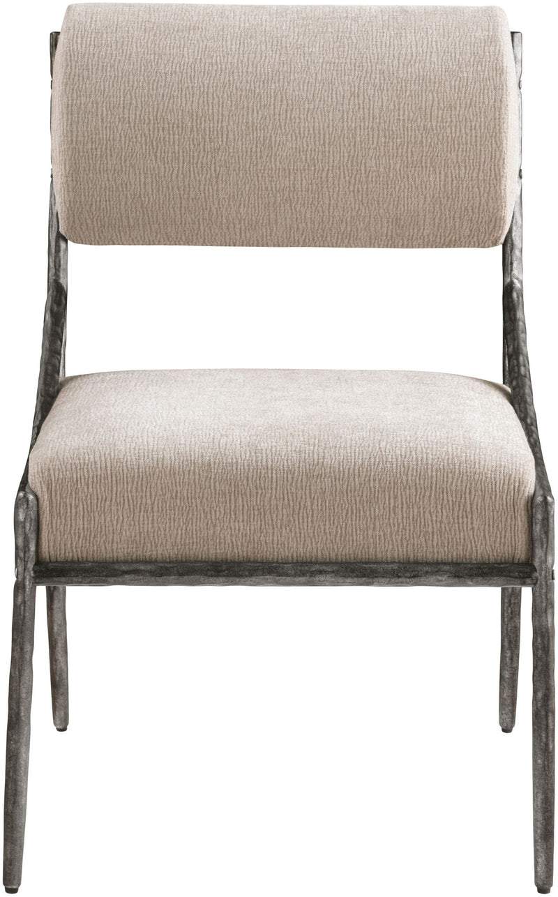 Bastille - Upholstered Dining Side Chair (Set of 2) - Silver Frame