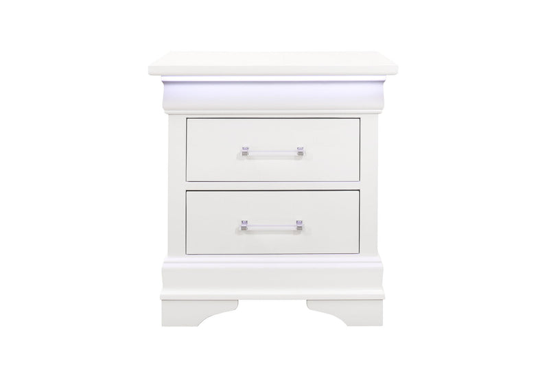 Charlie - 4 Piece Twin Bedroom Set (Twin Bed, Dresser, Mirror And Nightstand) - White