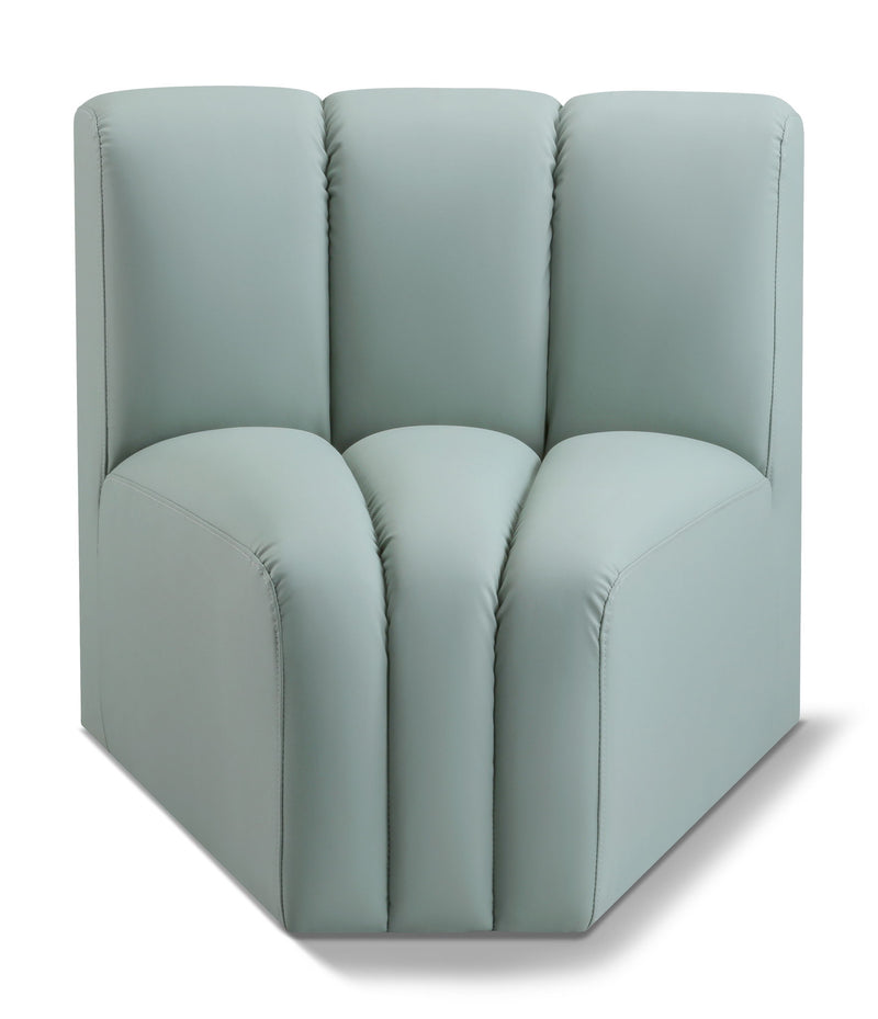 Arc - Faux Leather Curved Corner Chair