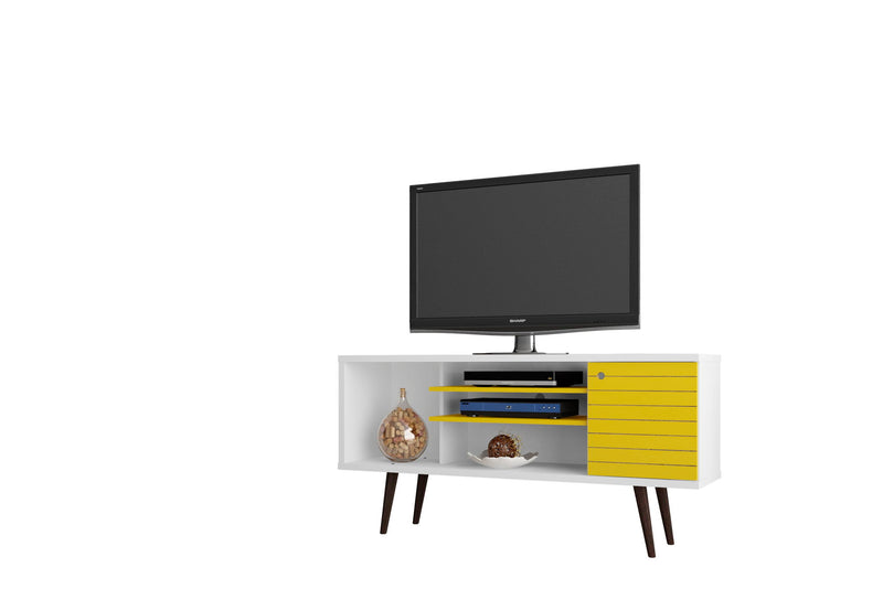 Manhattan Liberty - 53" TV Stand With White Frame