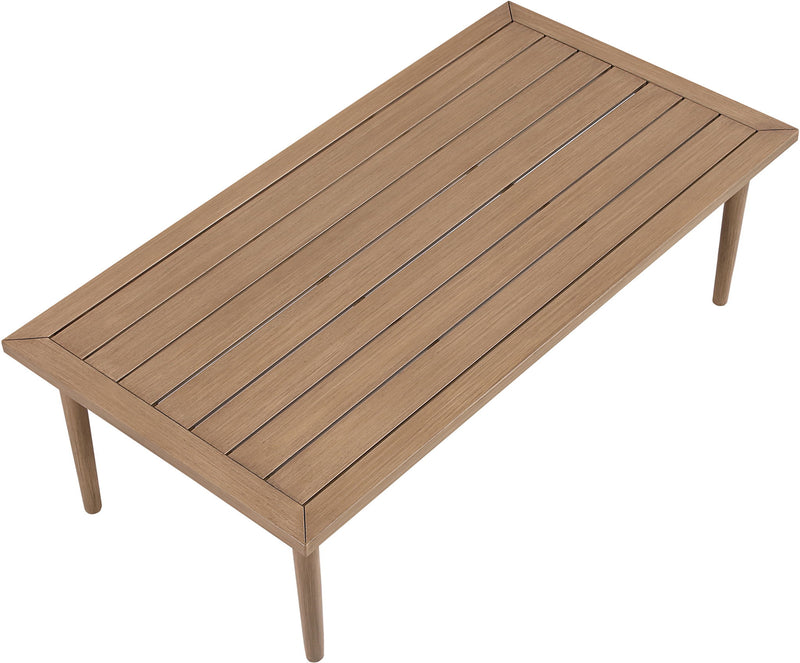 Laguna Natural Aluminum Outdoor Patio Coffee Table