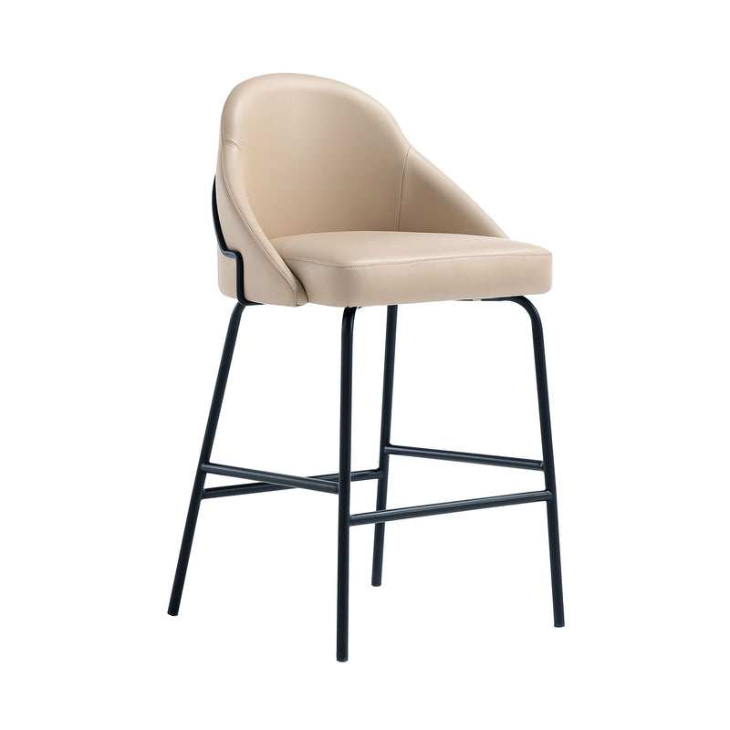 Manhattan Gracie - Counter Stool With Black Base