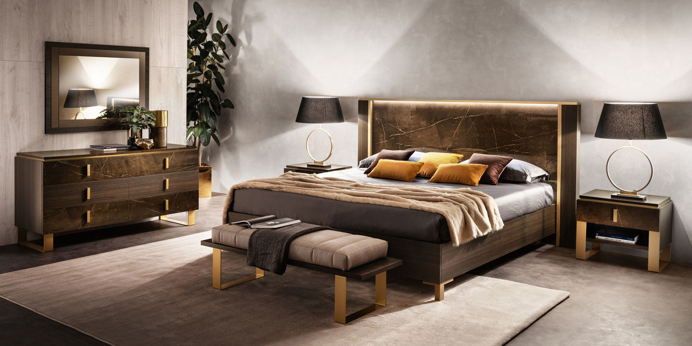 Essenza - Bed With Wooden Headboard