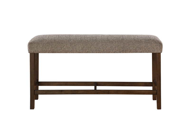 D4355 - 6 Piece Dining Room Set (Bar Table With 4 Bar Stools And Bench) - Dark Brown