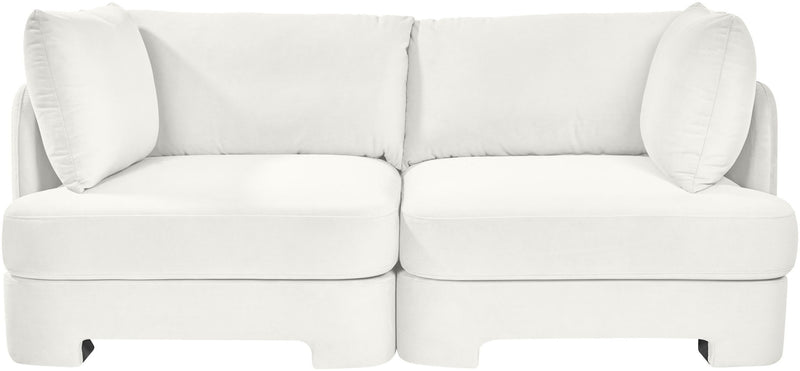Hammond - Velvet Performance Fabric Upholstered 2 Piece Loveseat