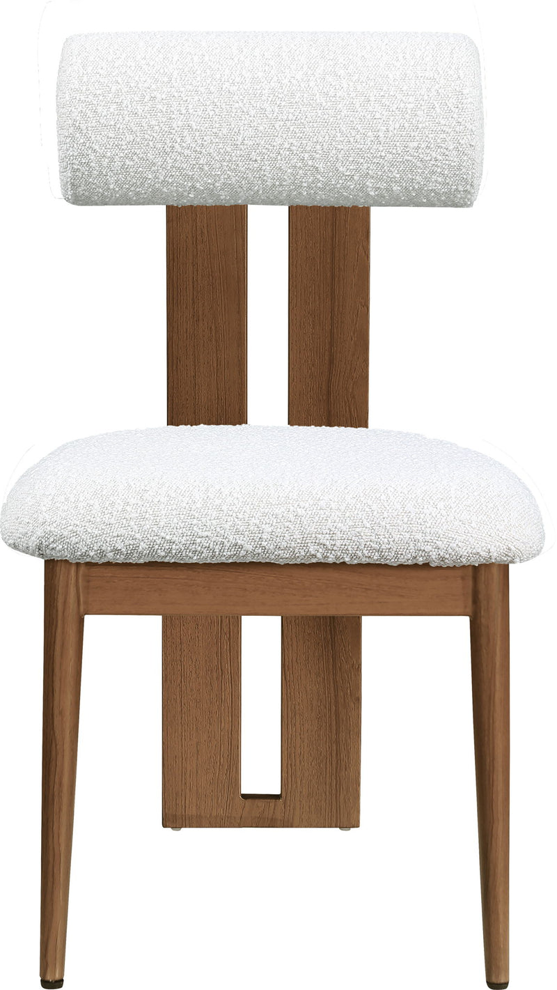 Dario Cream Boucle Fabric Upholstered Dining Chair