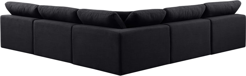 Comfy - 5 Piece Linen Modular Corner Armless Sectional