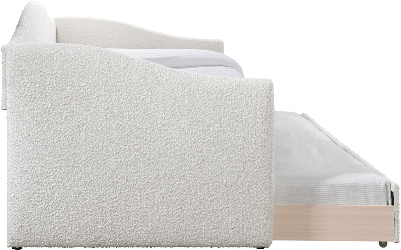 Arlo Cream Boucle Fabric Upholstered Twin Daybed