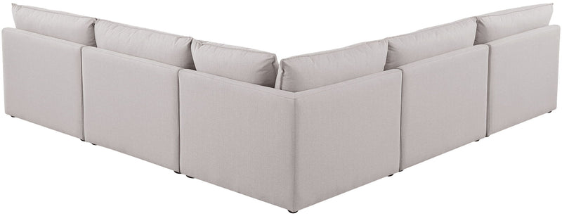 Mackenzie Linen Textured Fabric Upholstered Modular Sectional