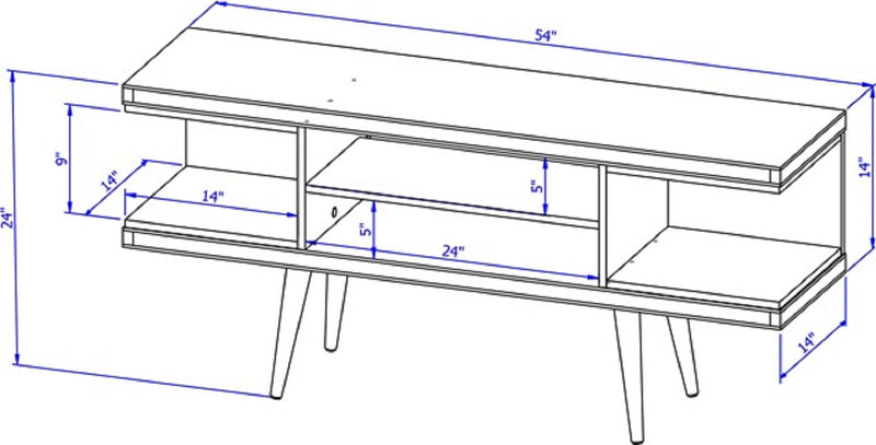 Manhattan Utopia - TV Stand - Maple Cream And White