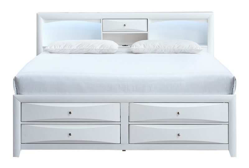 Glory Furniture - Marilla - Storage Bed With Lighting