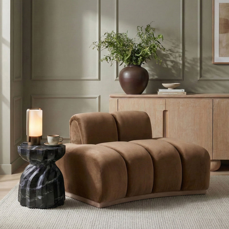 Jace Saddle Velvet Upholstered Chair