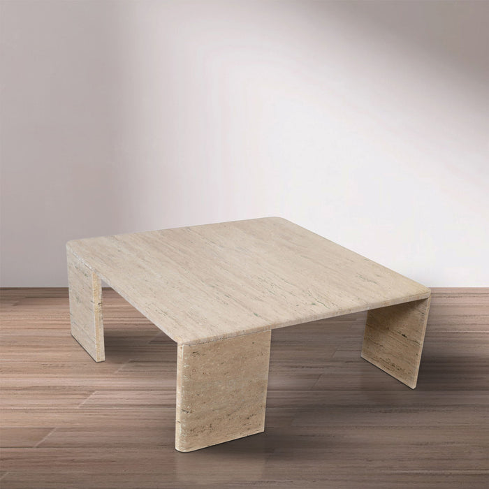 Livorno Natural Travertine Coffee Table
