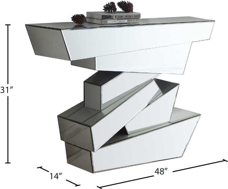 Jade Mirrored Console Table