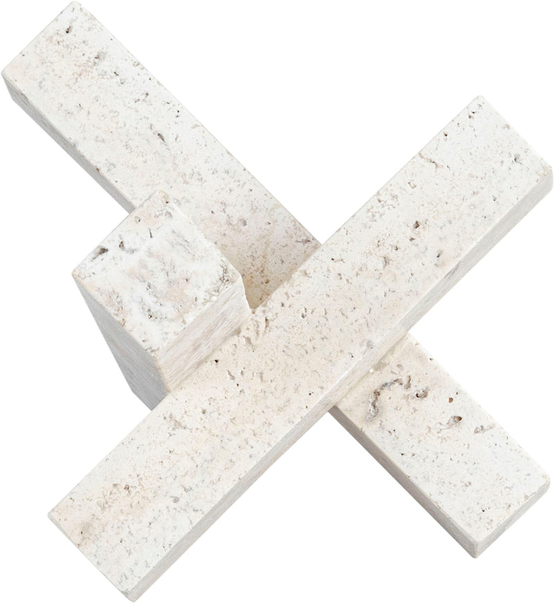 Stix Natural Travertine Decorative Object
