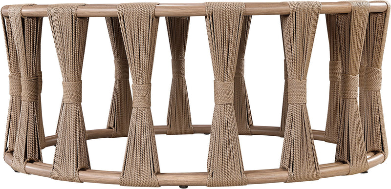 San Pietro Natural Aluminum Outdoor Patio Coffee Table