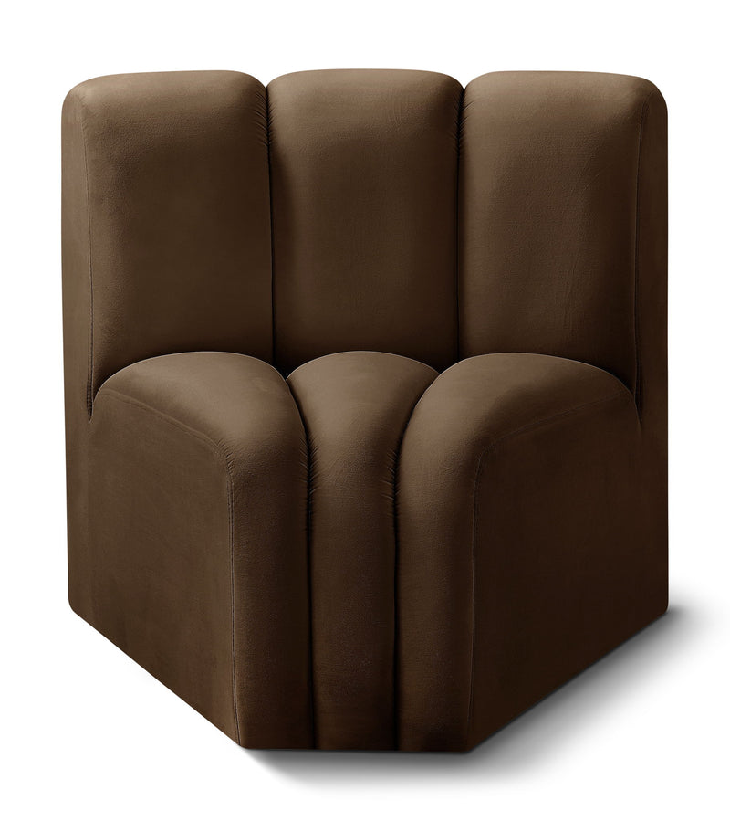 Arc - Velvet Curved Corner Chair