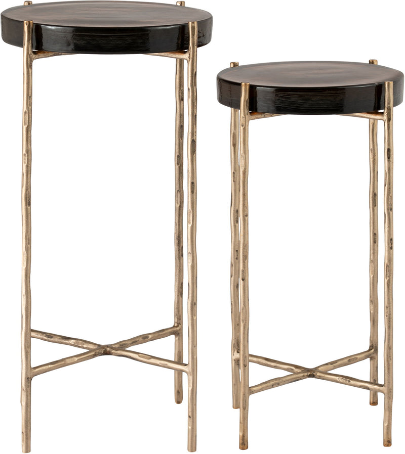 Vetra - Iron Base Bunching End Table - Brass