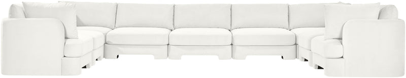 Hammond - Velvet Performance Fabric Upholstered 9 Piece Sectional