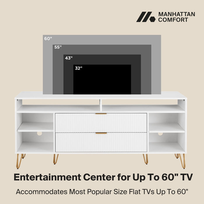 Manhattan Dumbo - Fluted TV Stand