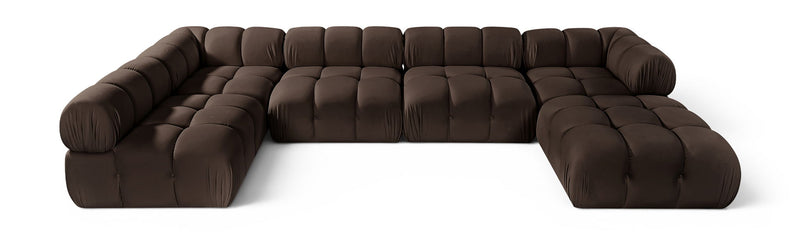 Orin - 6 Piece Modular Sectional (3 Modular Chairs, 2 Corner Chairs & Ottoman)