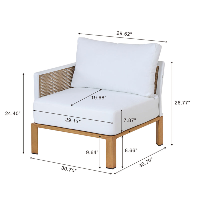 Vine - 4-Piece Conversation Set - White