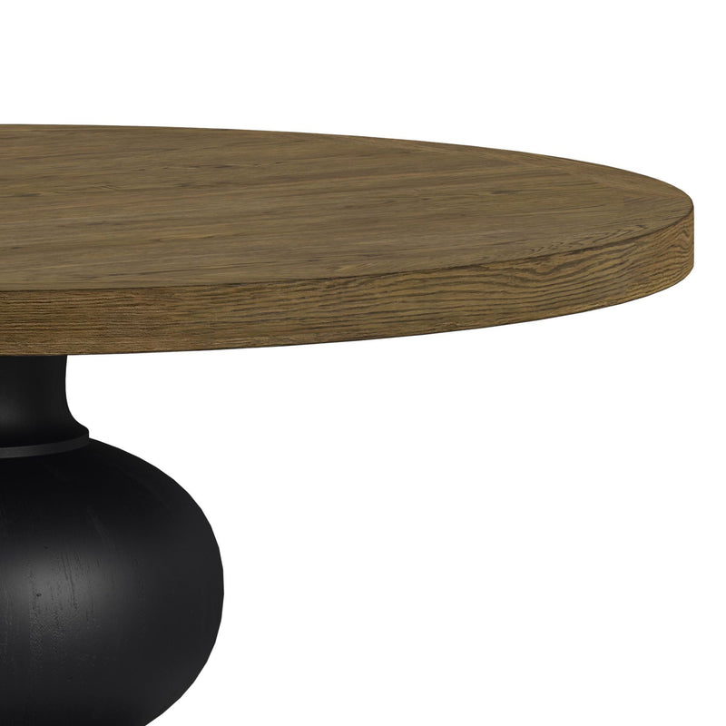 Heritage & Home - Round Dining Table - Oak Brown And Black