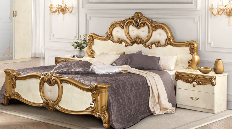 Barocco - Nightstand - Ivory/Gold