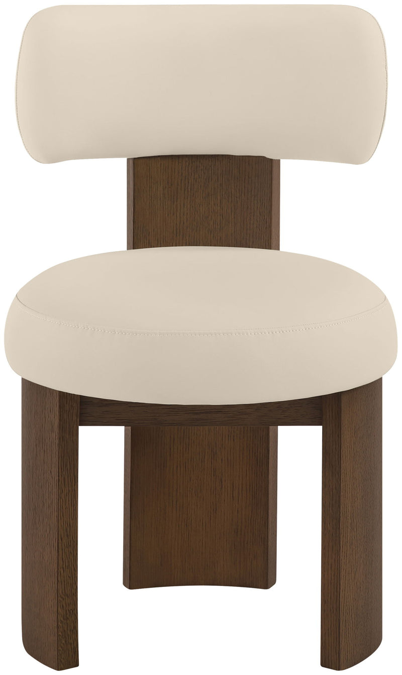 Atelier - Vegan Leather Upholstered Dining Chair (Set of 2) - Painted Brown Frame