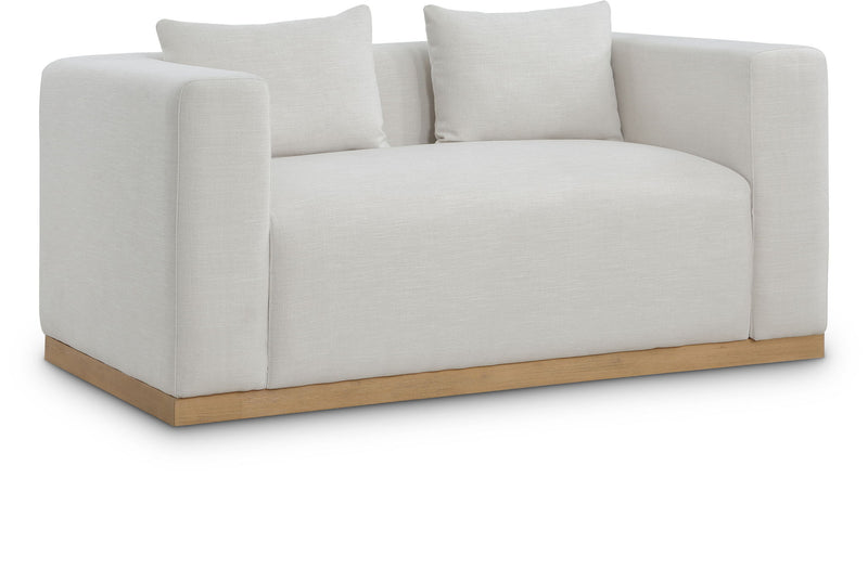 Alfie - Linen Textured Fabic Loveseat