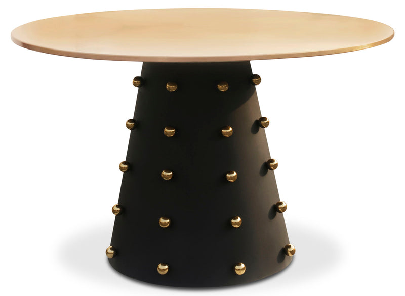 Raven 48" Black Iron Dining Table