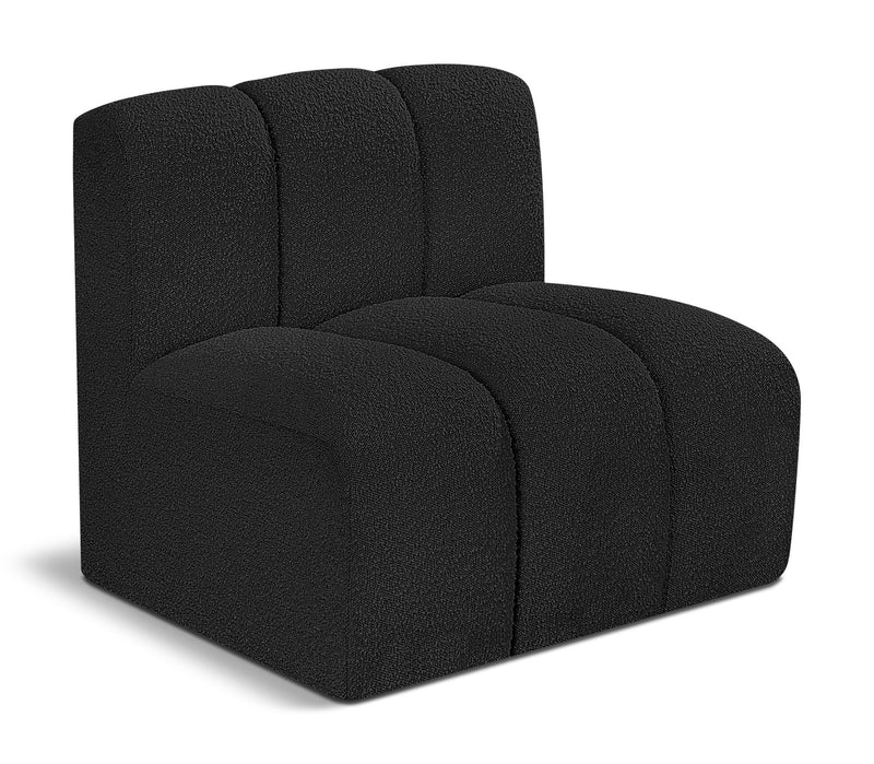 Arc - Boucle Fabric Straight Chair