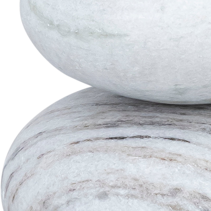 Pumpkin Panda Marble 3pc. Decorative Object