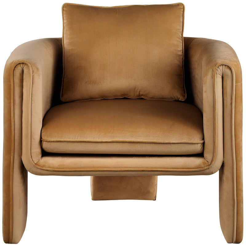 Sloan Saddle Velvet Upholstered Accent Chair